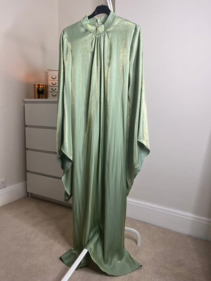 Mira Shimmer Dress - Pistachio