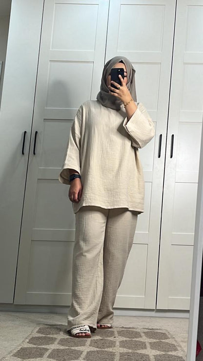 Parisian Co-ord Set - Cream